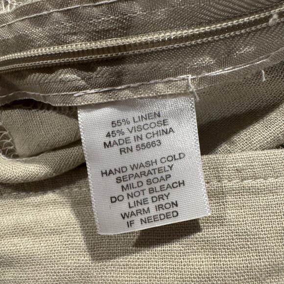 For Cynthia Skirt Linen Minimalist Boho Coastal Grandma French Girl Brown Small - Picture 3 of 4